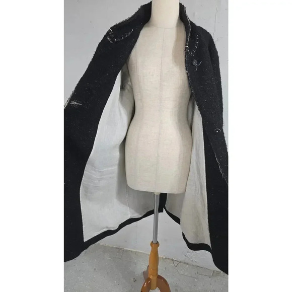 Transit Par Such Coat Jute Wool Avant Garde size M - Picture 8 of 11
